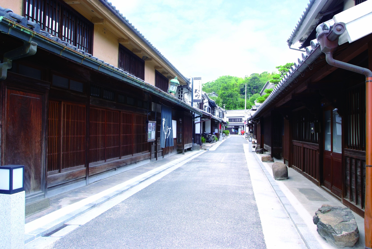 児島ジーンズストリートの町並み